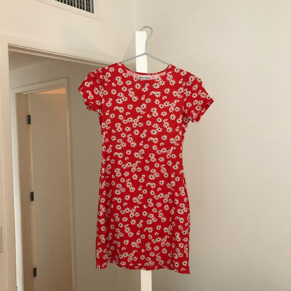REFORMATION t shirt dress
